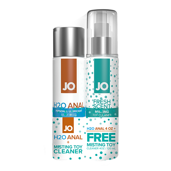 System JO - Anal H2O Original Lubricant 120 ml & FREE Toy Cleaner 120 ml