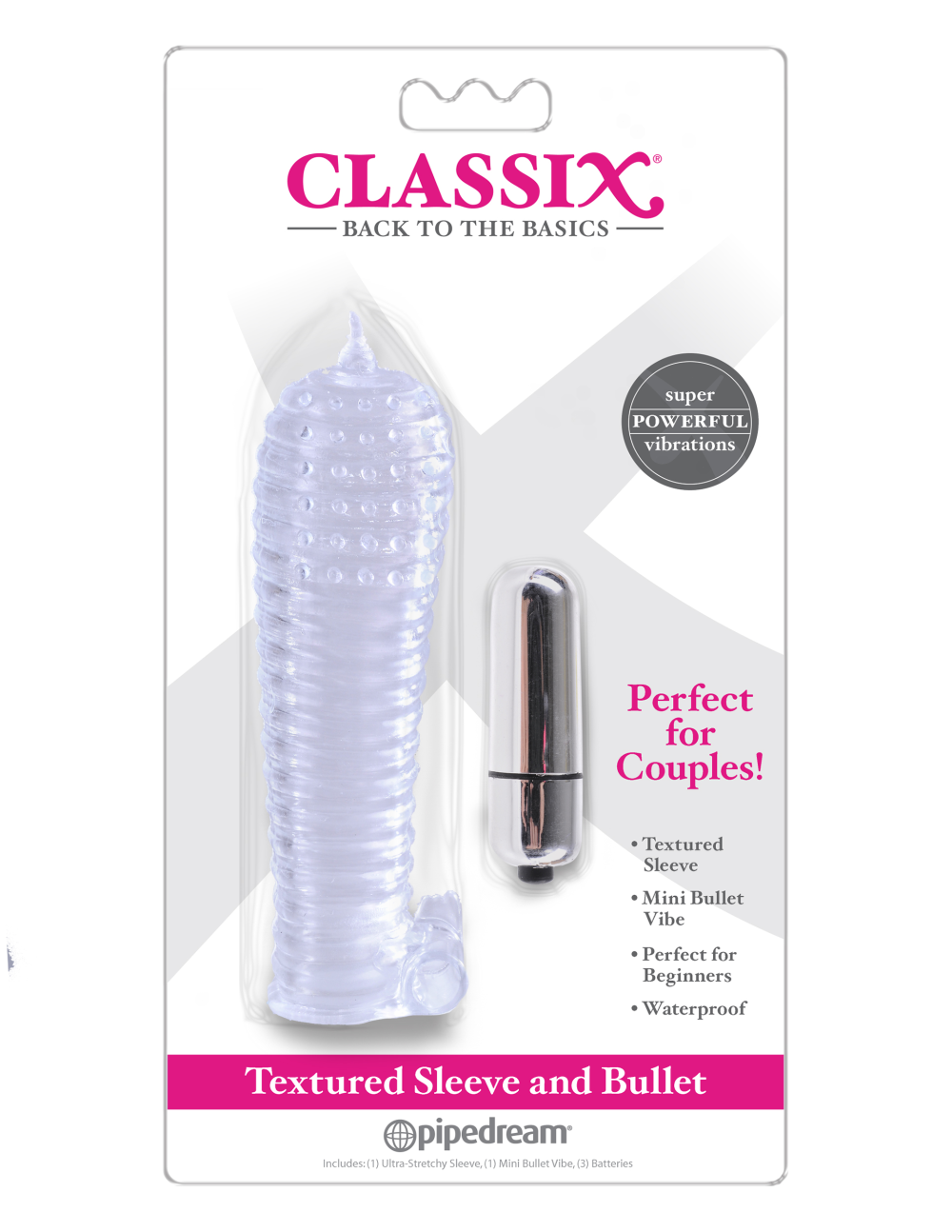 6090 Classix Textured Sleeve and Bullet - Clear 2 6090 Classix Textured Sleeve and Bullet - Clear 2