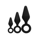 7100 shots-fist-it-silicone-butt-plug-set-black