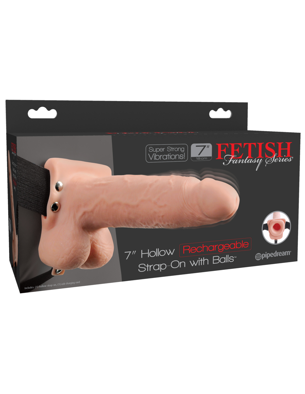 9224 Fetish Fantasy Series 7 Hollow Strap-On - Light 1 9224 Fetish Fantasy Series 7 Hollow Strap-On - Light 1