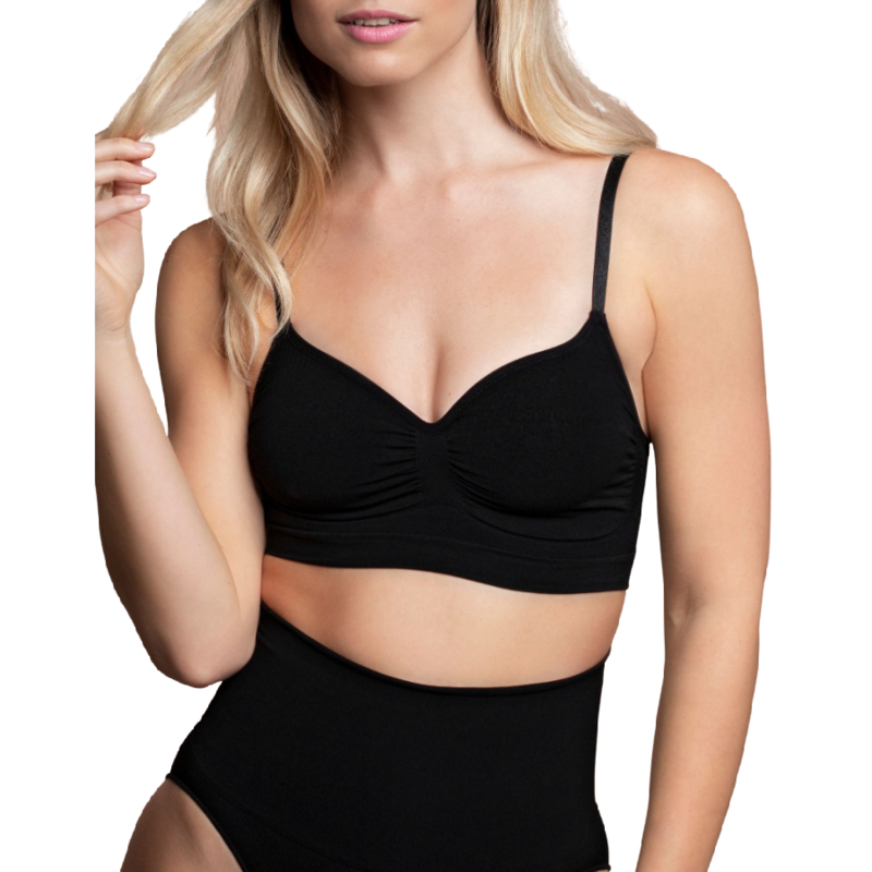 BYE BRA Medium Control Seamless Underkläder Svart Storlek S
