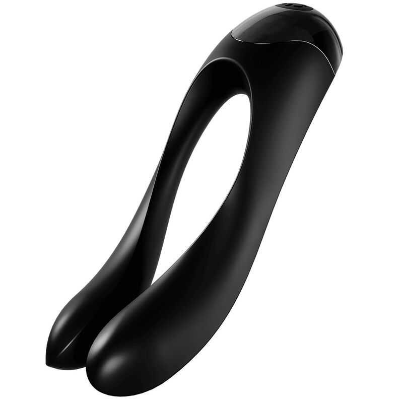 Satisfyer Candy Cane – Fingervibrare i Svart