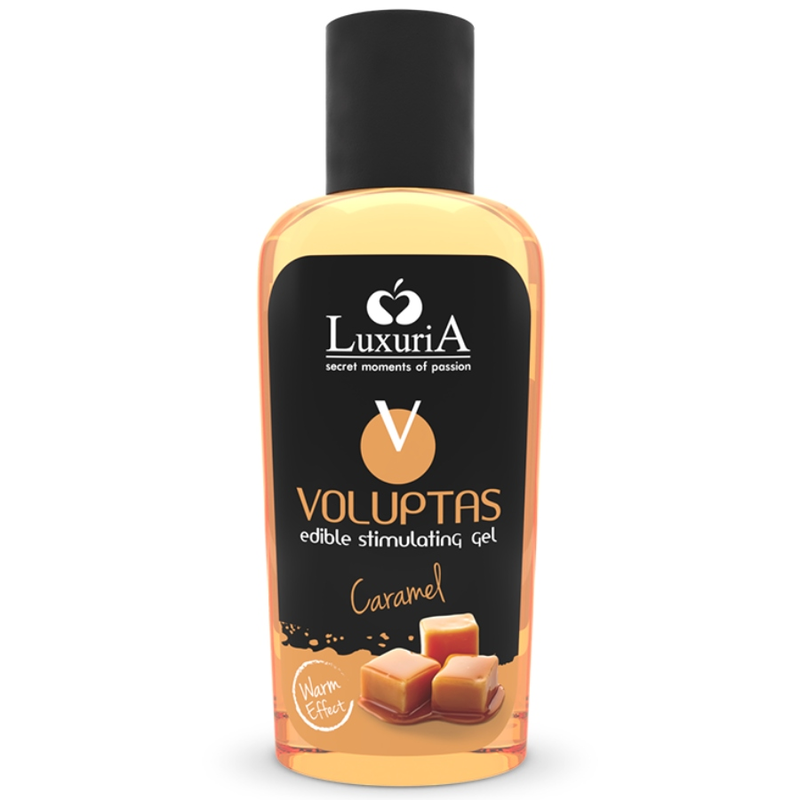 Voluptas värmande massagegel med karamelsmak – 100 ml