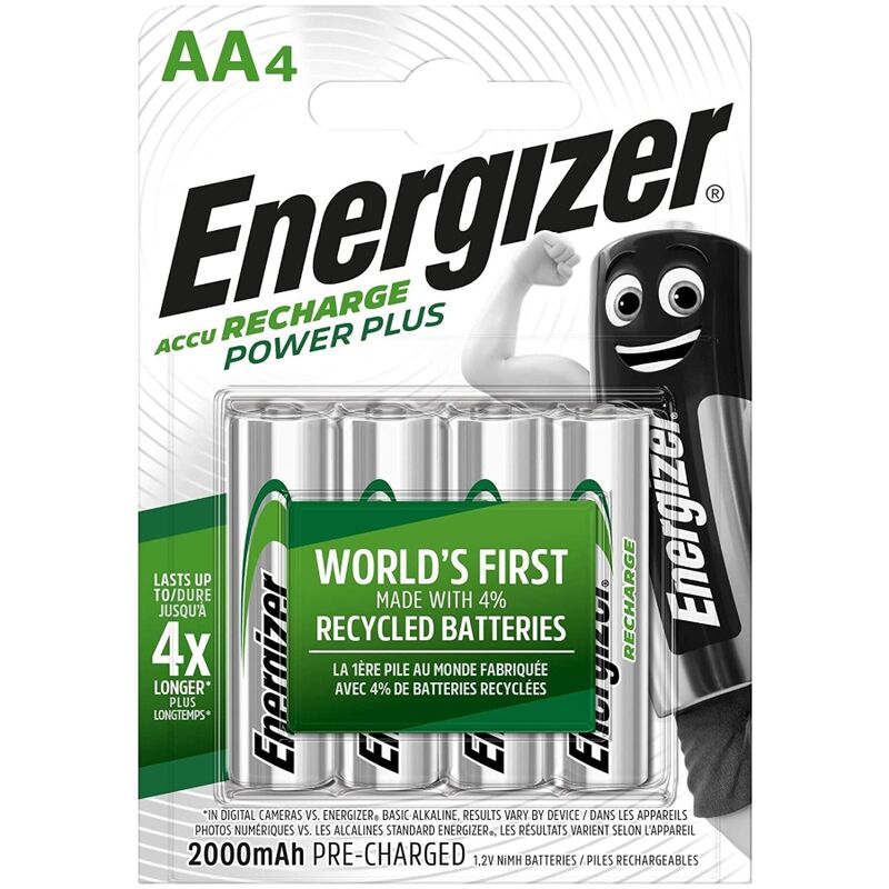 Energizer Laddningsbara AA-batterier 4-pack