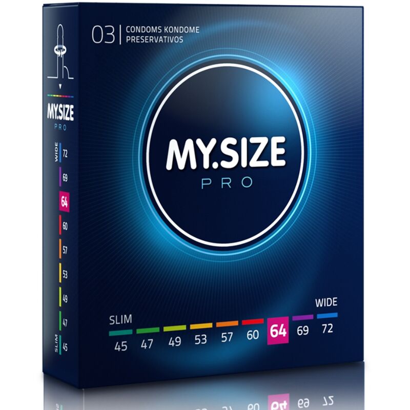 MY SIZE PRO Kondomer 64 mm – 3-pack