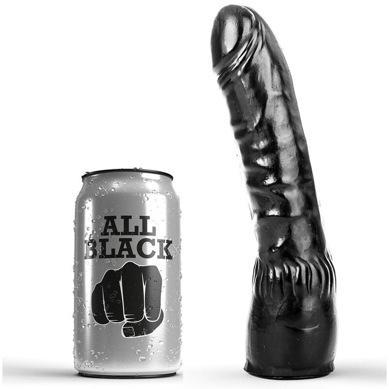 All Black Dildo – Realistisk 20 cm