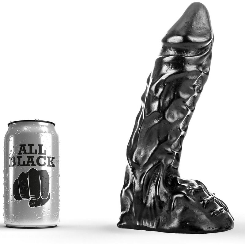 All Black Dildo 23 cm