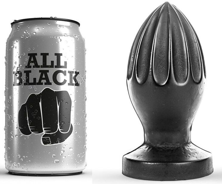 All Black Analplugg 12 cm