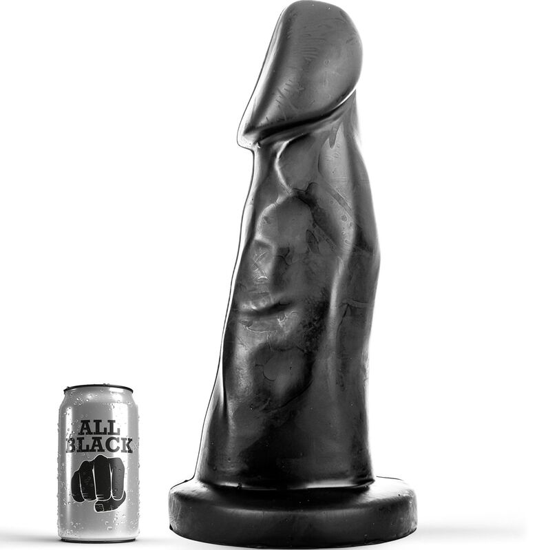 All Black Dong 27 cm – Svart Dildo