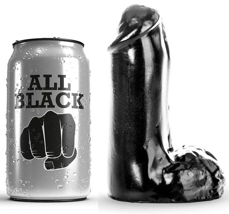 All Black – Realistisk Dildo 13 cm