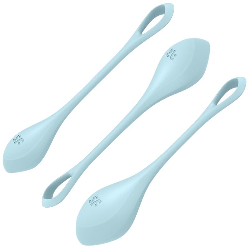 Satisfyer Yoni Power 2 Träningsset Blå – Bäckenbottenbollar