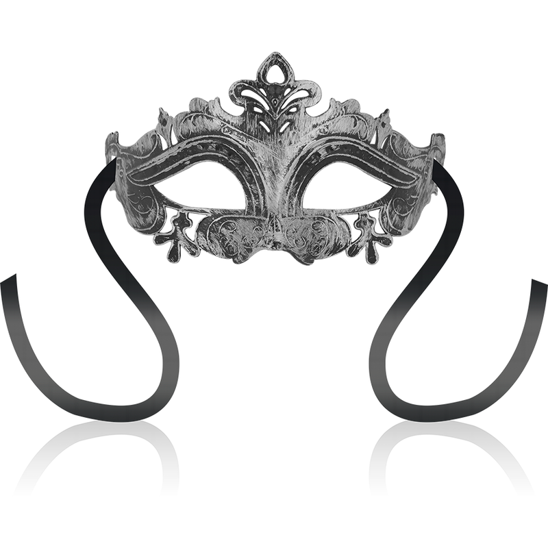 Venetiansk ögonmask i silver – elegant maskeradmask