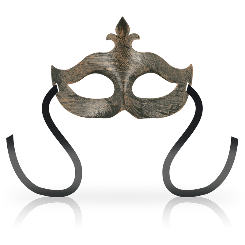 Venetiansk Mask Fleur de Lis i Koppar