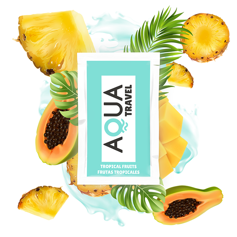 Aqua Travel – Vattenbaserad Glidmedel med Tropiska Frukter, 6 ml