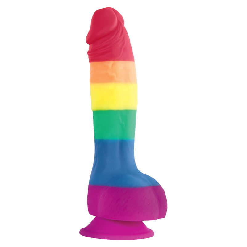 Pride Dildo Regnbågsfärgad 15 cm