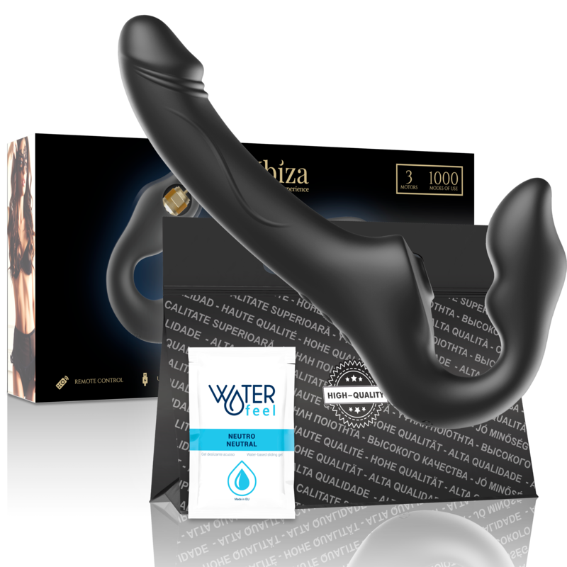 Ibiza – vibrator med fjärrkontroll och sugefunktion