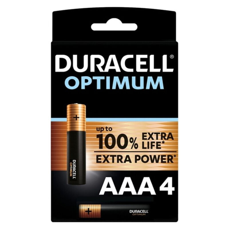 Duracell Optimum AAA-batteri LR03 – 4-pack