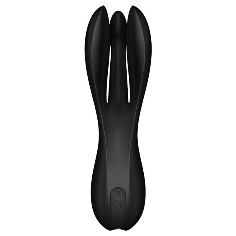 Satisfyer Threesome 2 – Vibrator i svart