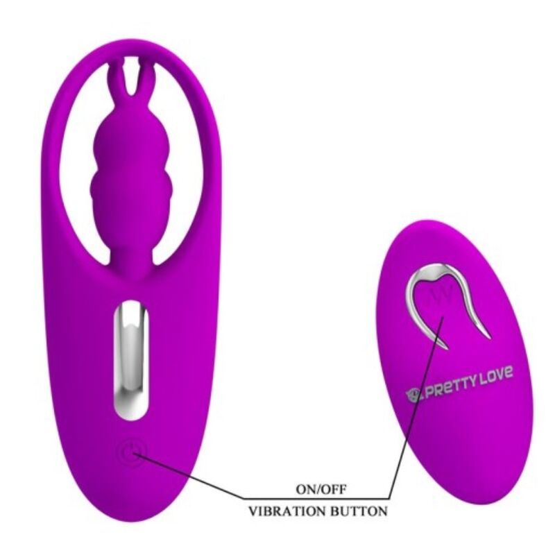 Diskret klitoristimulatorn Lilac med fjärrkontroll