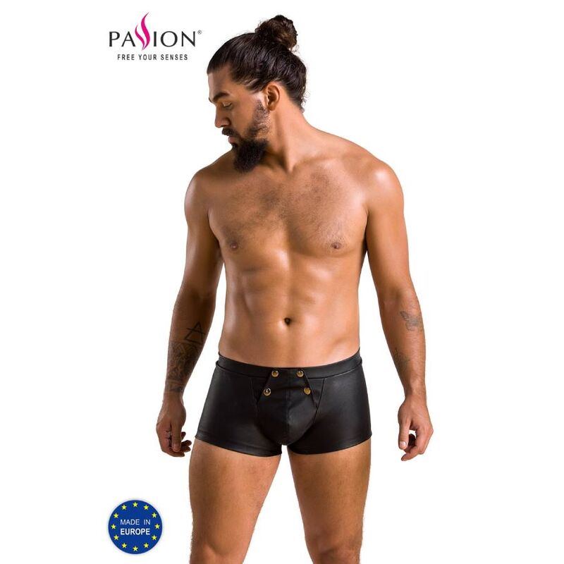 Passion Patrick Shorts - Svarta kort i läder L/XL