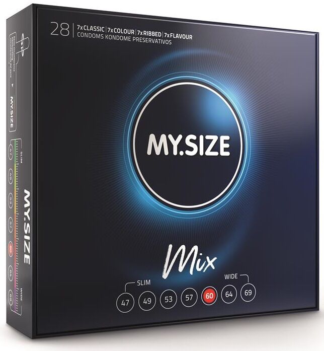 MY SIZE Mix Kondomer 60 mm 28-pack