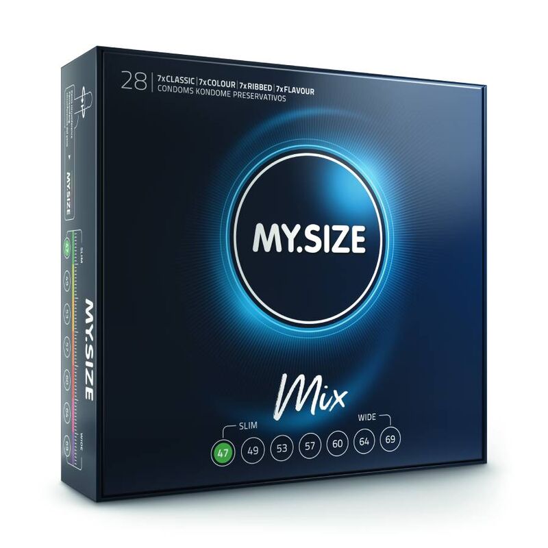 MY SIZE Mix Kondomer 47 mm – 28 enheter