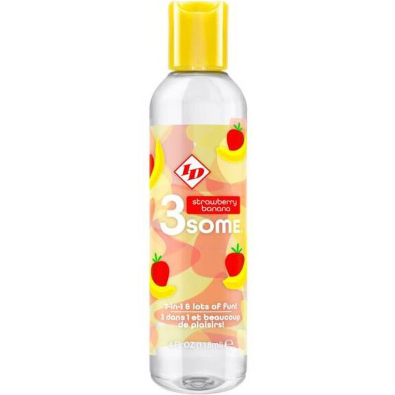 ID 3SOME Jordgubb & Banan - Smakbar Intimgel 118 ml