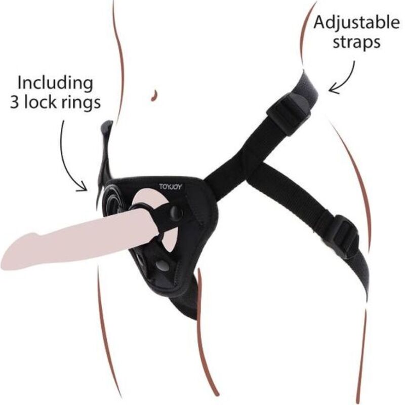 Get Real Strap-On Bälte Svart