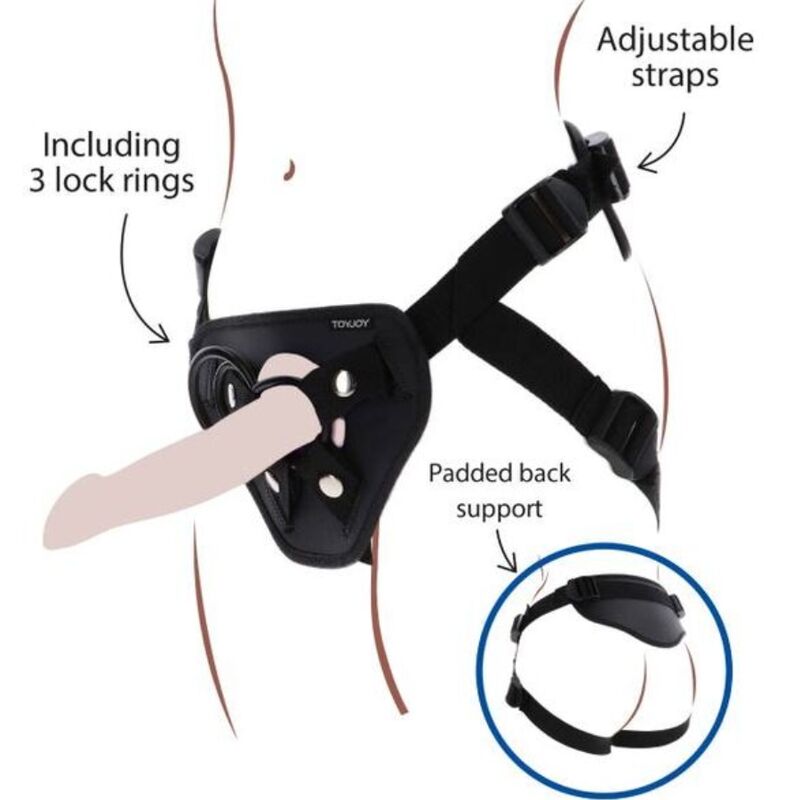 Get Real Strap-On Deluxe Sele i Svart