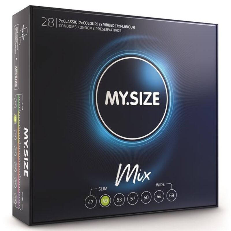 MY SIZE Mix Kondomer 49 mm 28-pack