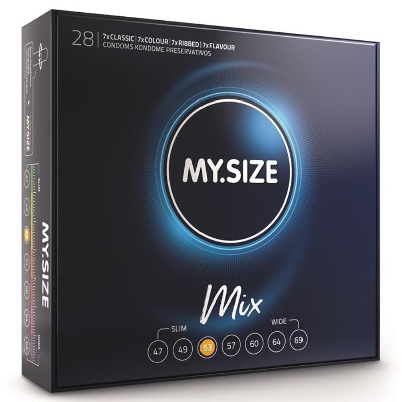 MY.SIZE Mix Kondomer 53 mm 28-pack