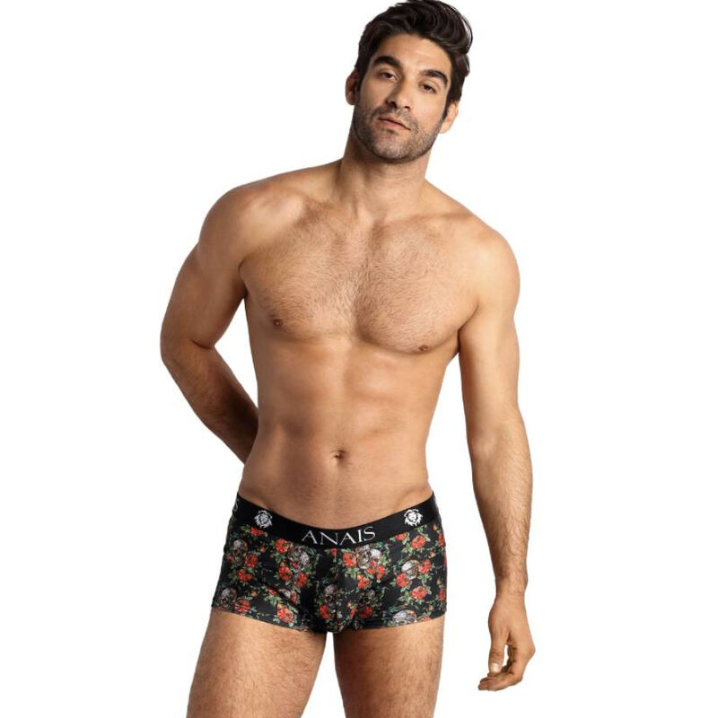 Anais Men Power Boxer L – Boxershorts med rosor och dödskallar