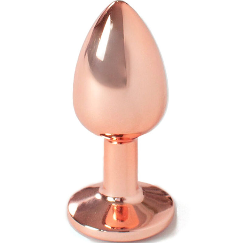 Metallanalplug i roséguld – liten storlek 7 cm