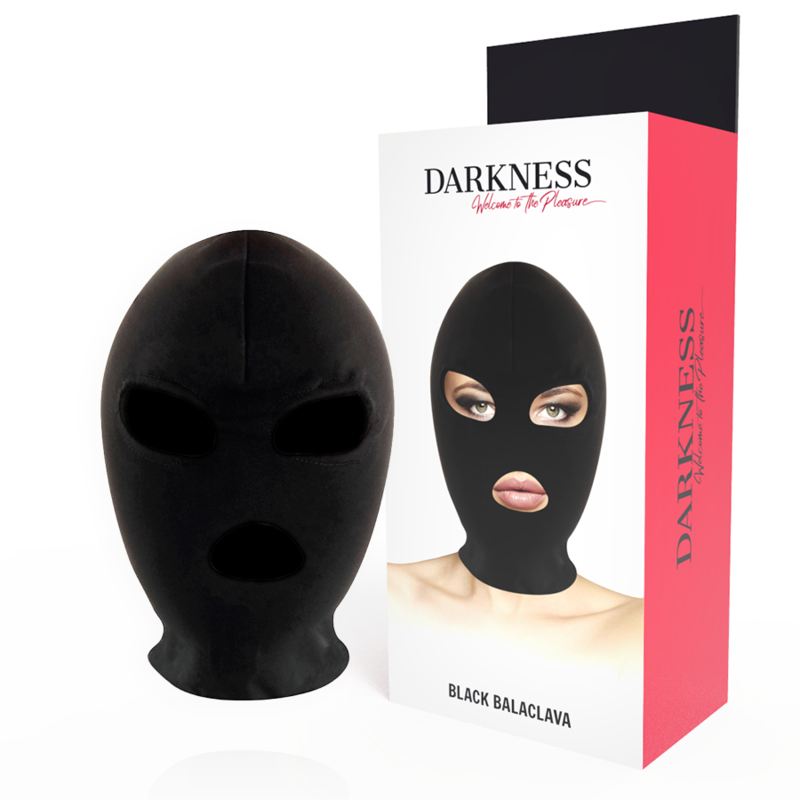 Darkness BDSM-mask med ögon- och munöppning