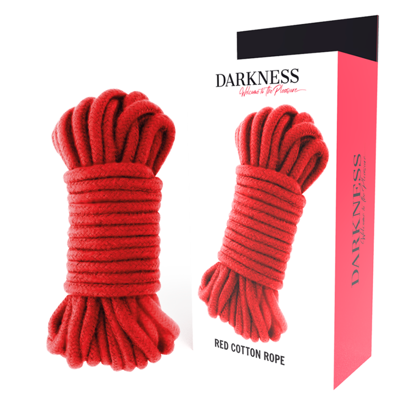 Darkness - Japansk Bondage-rep 10 m röd