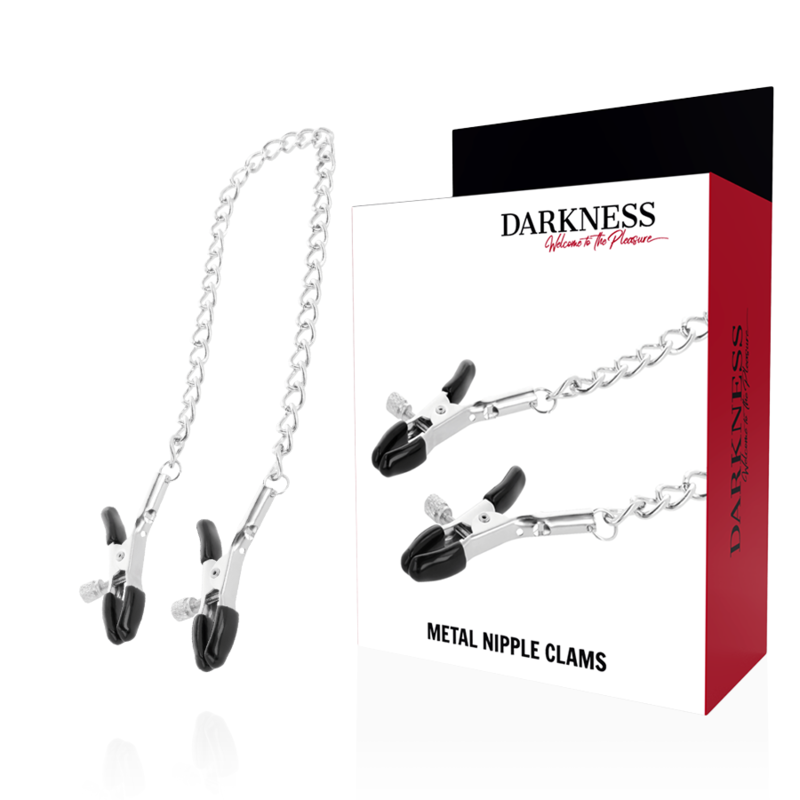 DARKNESS - Justerbara nippelklämmor i metall