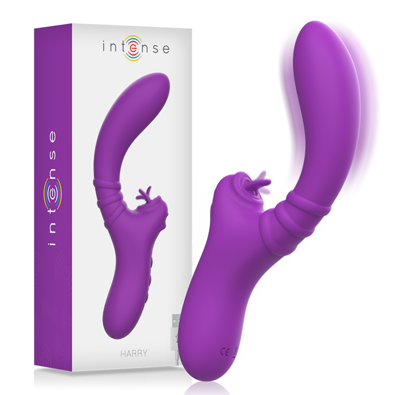 Intense Harry – Flexibel vibrator med violet tunga