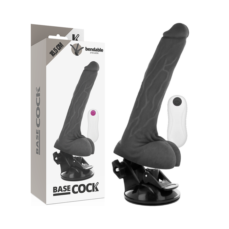 Realistisk Gelé Dildo med Fjärrkontroll – 18,5 cm