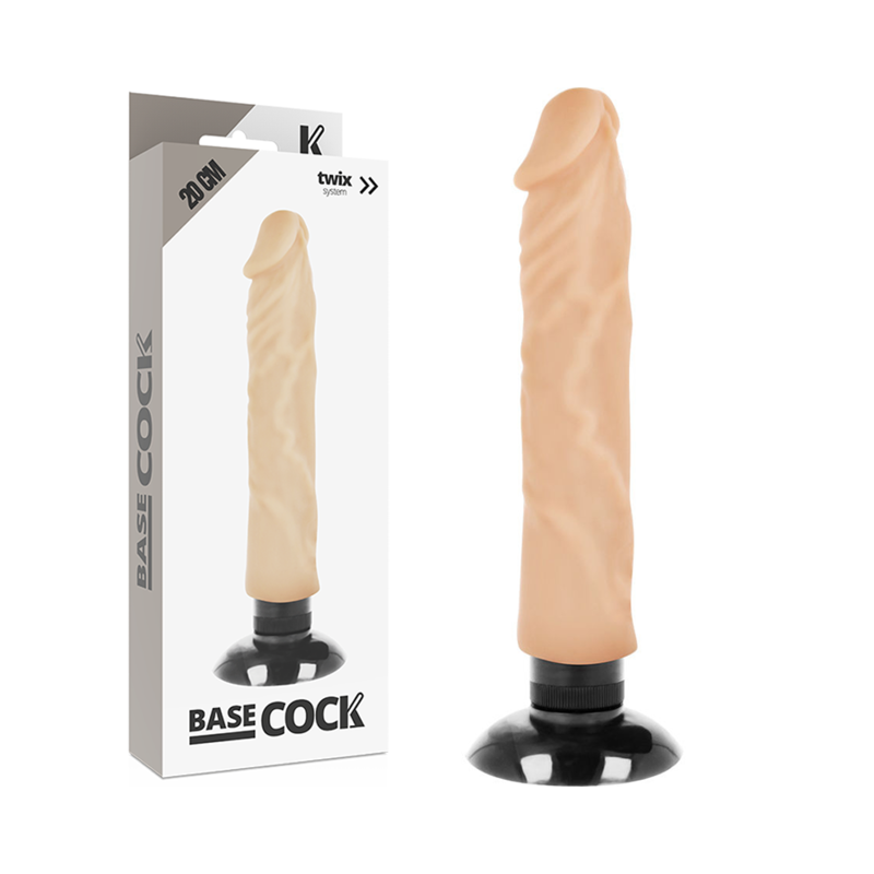 Realistisk vibrator 20 cm med böjbar skaft