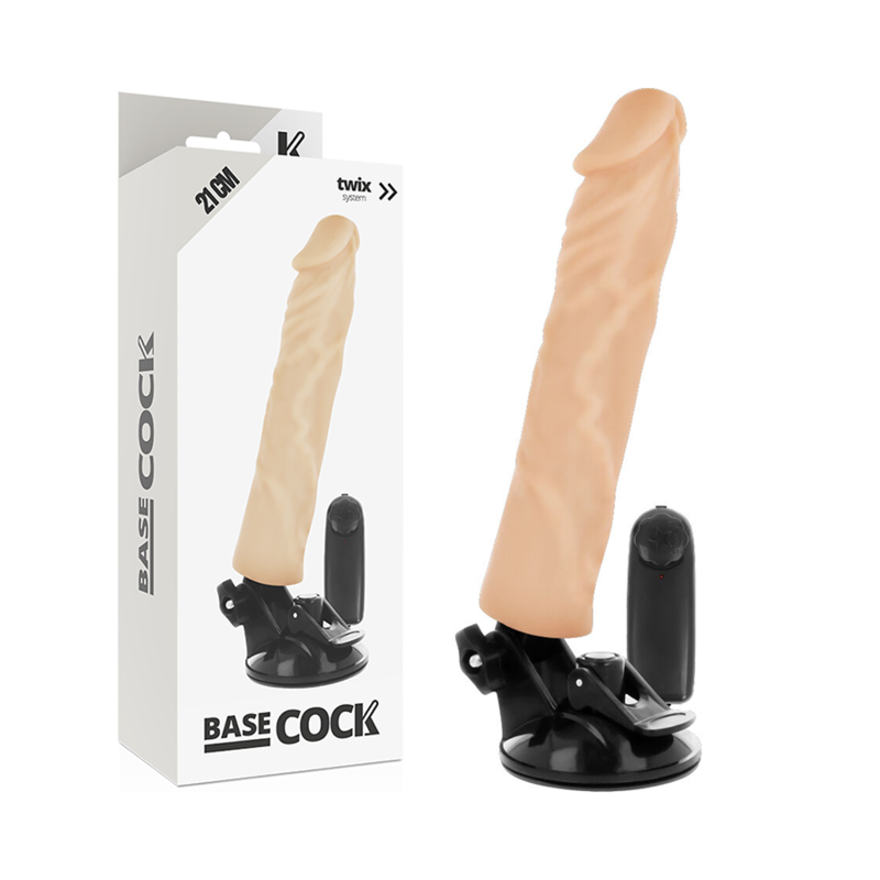 Realistisk vibrator med fjärrströmskontroll 21 cm