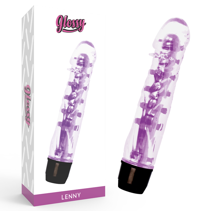 Glossy Lenny vibrator i lila
