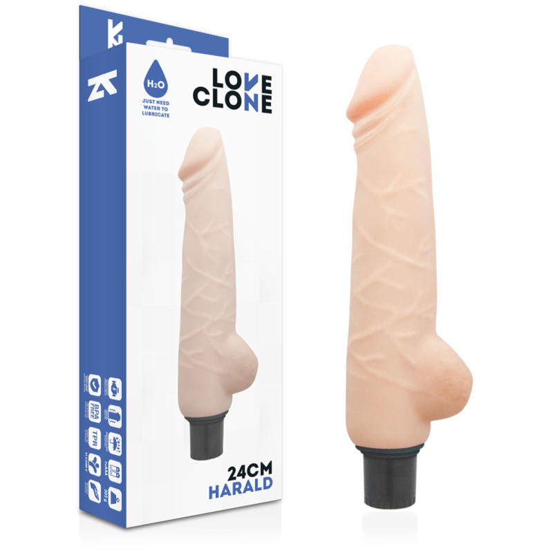 Harald – Självsmörjande vibrator 24 cm