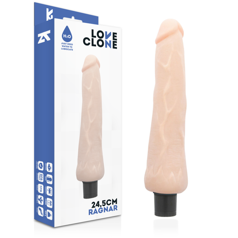 Ragnar självsmirgande vibrator 24,5 cm