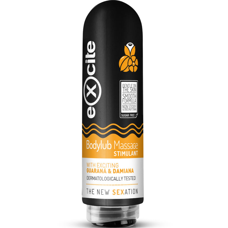 Excite - Kroppsmassagegel med Guarana och Damiana, 200 ml