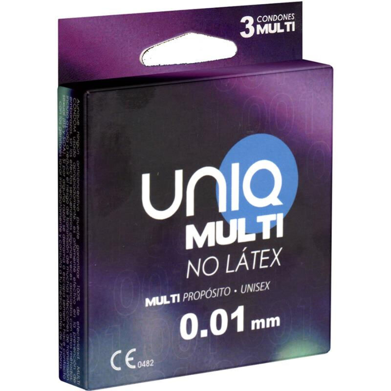 UNIQ Multi latexfria kondomer, 3 st