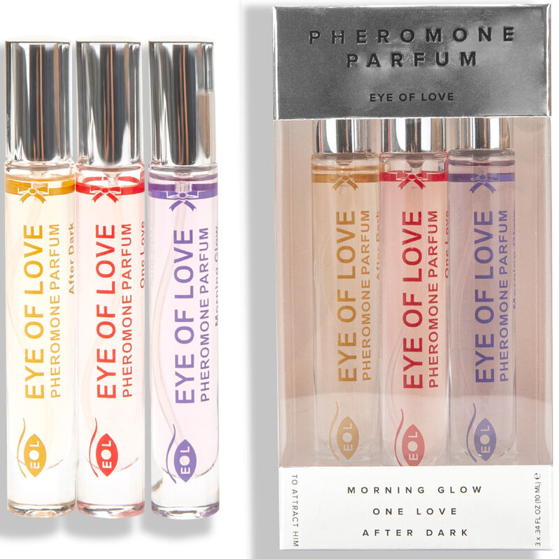 Eye of Love Pheromonparfym Set 3x10ml - Morning Glow, One Love, After Dark