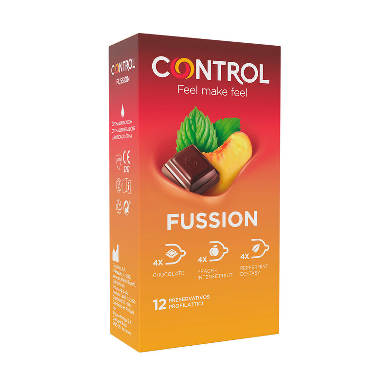 Fussion Kondomer 12-pack med Frukt- och Chokladarom