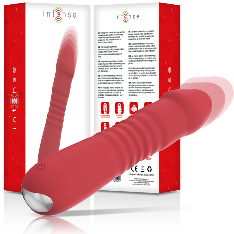 INTENSE Juni Up & Down Vibrator 10 Vibrationer Röd