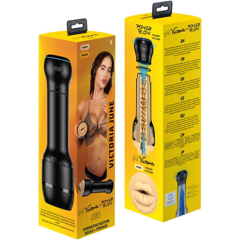 Kiiroo PowerBlow & Feel Victoria June Munstroker Combo Set
