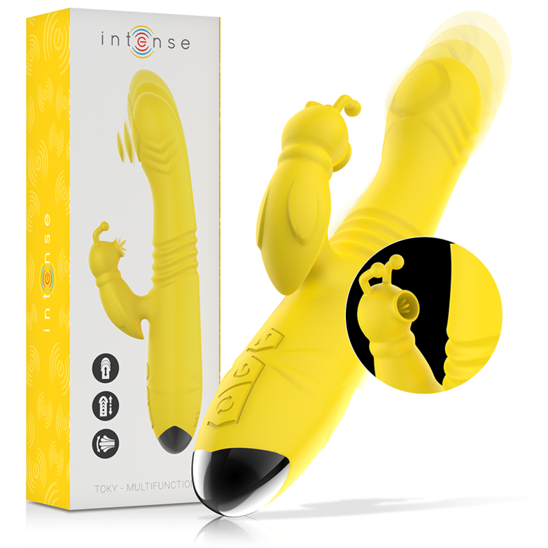 Toky – Vibrator med upp- och nedrörelse och klitorisstimulator
